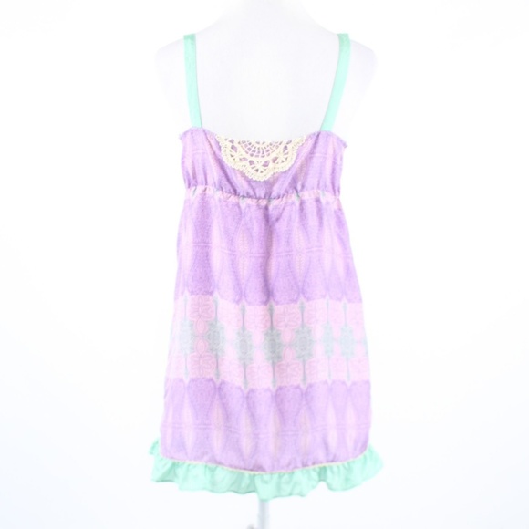 Feather Bone purple silk dress S - Picture 7 of 8